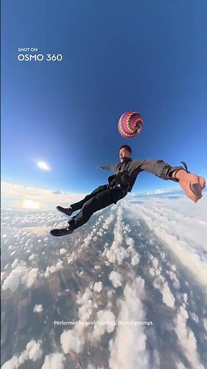 What if skydiving looked like the inside of a washing machine? | Osmo 360