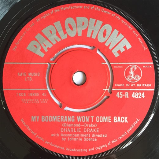 Charlie Drake - My Boomerang Won't Come Back / She's My Girl