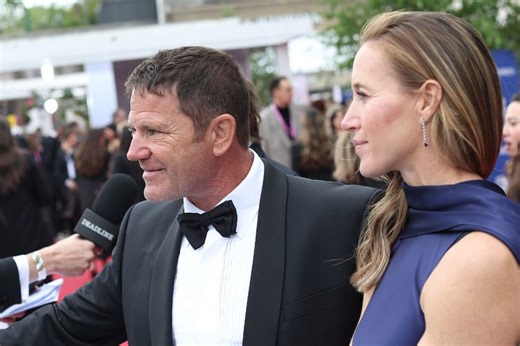 BBC legend's awkward BAFTA red carpet moment with wife right beside him