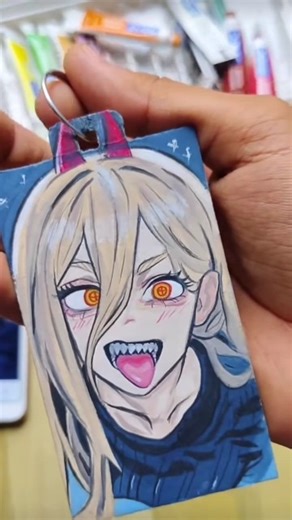 How to make anime on key chain #short #viral #anime #chainsawman
