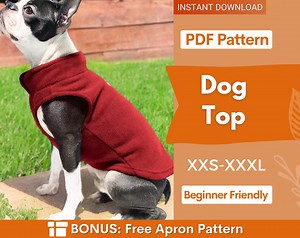 Dog Sewing Pattern, Dog Vest Pattern, Dog Pattern, Dog Top Pattern, Pattern for Dog, Dog Jacket Pattern, Dog Tank Top Pattern - Etsy