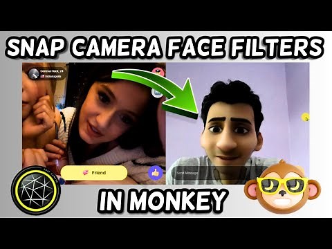 How to use Snap Camera face filters in Monkey video chat | Monkey face filters
