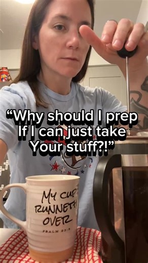 Morgan - Disaster Ready Tips on Instagram: "People seriously think that risking their life to take what isn’t theirs is a real plan. 🫠 I want to help you get prepared so you don’t have to risk your life to take what others have worked hard to protect! So follow me for daily tips! #prepper #emergencypreparedness #doomsdaypreppers #survival #shtf"