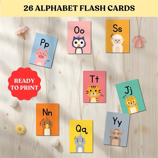 Printable ABC Learning Set for Preschool Kids