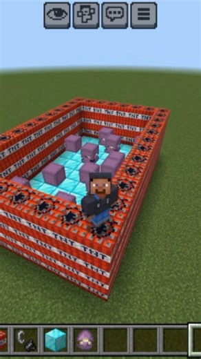 Minecraft Shulker TNT Explosion #minecraft #minecraftshorts #explosion #shulker #gaming #shorts