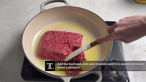 Our Meaty Honeycomb Pasta Is Layered With Beef, Cheese, And Italian-American Goodness