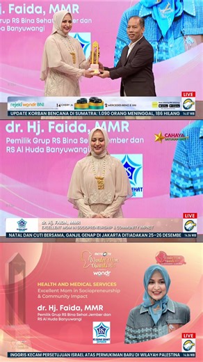 Wonder Mom Awards 2025 @Metro TV Health and Medical Services Excellent Mom in Sosiopreneurship & Community Impact