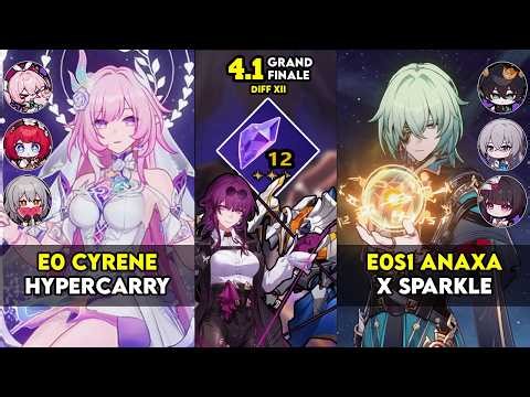 Memory of Chaos 12 FULL CLEAR | E0 Cyrene & E0S1 Anaxa | Honkai Star Rail MOC 12