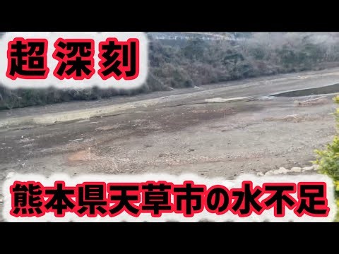 【天草】2026年1月25日いま天草市の水不足が深刻です！【あまくさもん】