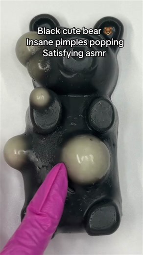 Cute black bear Relaxing #asmrsounds #asmr #viral #fypシ #relax #skincare #mouthsounds #satisfying #tingles #asmrtriggers #mochipimplepopping #pimplepoppin #acnetreatment #asmrtiktoks #blackbear #gummybear #bear #CapCut