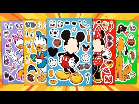 DISNEY MICKEY MOUSE Clubhouse STICKER BOOK MAKEOVER | DECORATE WITH MINNIE, GOOFY AND DONALD