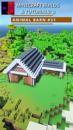 Minecraft: Animal Barn Build! ;)