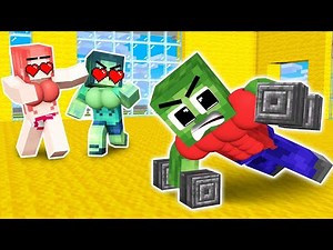 Zombie Boy's Epic Powerlifting Challenge | Minecraft Super Strength Contest | Minecraft Animation