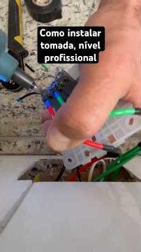 Maneira correta de instalar uma tomada #eletricista #eletrica #comoinstalar