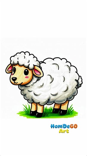 Beautiful Drawings! 🥰 How to Draw a SWEET Little Sheep! 🐑🌿✏️ Easy & Simple Step-by-Step Tutorial for Beginners! #drawingtutorial #howtodrawanianiimal #easyart #sheeplove #newbieart #stepbystepdrawing #fypシ #viral #trendingart #artchallenge #artevent #kidsart | Hamdego Art