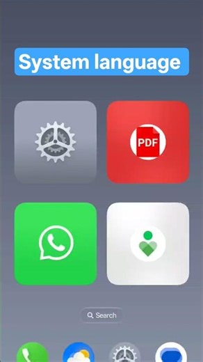 How to change default System language in phone