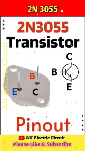 How to Identify 2N3055 Transistor Pins | #shortsfeed #shorts