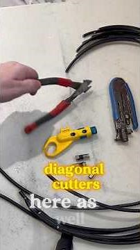 Terminating RG6 Coax! How To! #work #diy #tools