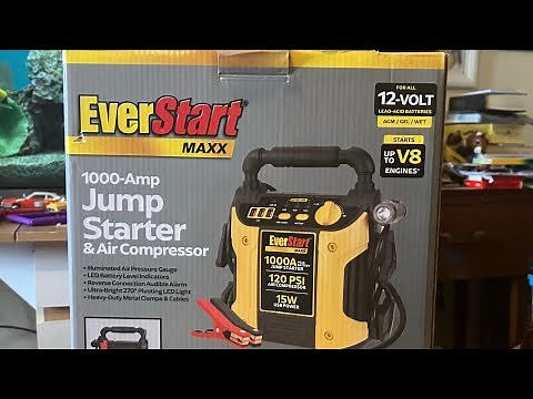 EVERSTART MAXX 1000 AMPS JUMP STARTER & AIR COMPRESSOR WITH USB PORTS