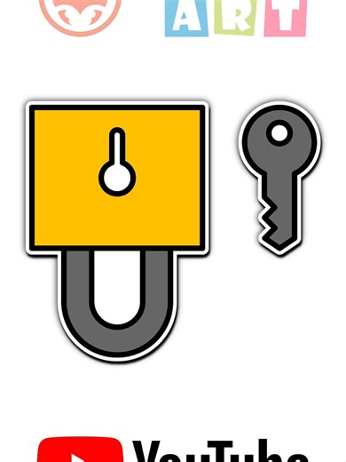 🔐 How to Draw Lock and Key (Lock and Key Drawing) #howtodraw #art #lock #key #lockandkey