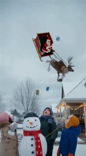 🎁 Gifts Are Falling From the Sky?! Santa Claus Loses Control of His Sleigh