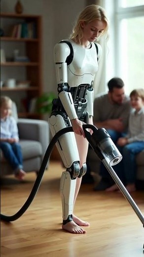 "Future Home Helper: Robot Cleaning the House Like a Pro