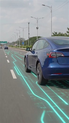 How Tesla Car Autopilot Works: AI, Cameras, and Neural Networks. #tesla #selfdriving #satisfying