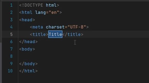 当你用pycharm新建了一个HTML......
