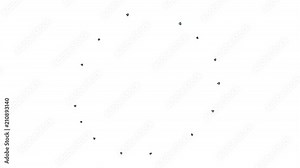 Hand drawn frame by frame animation of cartoon explosion. Retro style comic burs