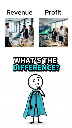 Revenue vs Profit: They're NOT the Same 💵📊 #shorts #business #finance #entrepreneur