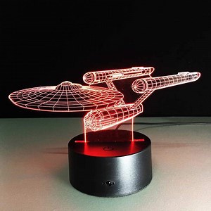 Star Trek USS Enterprise 3D Illusion Lamp - The Original 3D Lamp