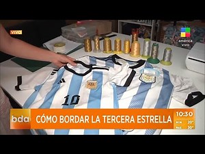 Cómo bordar la tercera estrella en la camiseta de la Selección