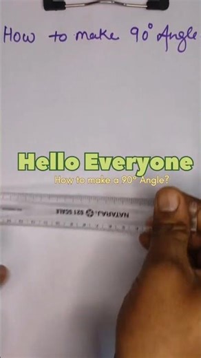 📌 How to make 90° angle easily?#Maths #Geometry #90Degree #Shorts #ScorpiusAcademy