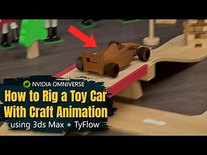 Using Craft Animation to rig a toy car and collide with objects using TyFlow & 3ds Max - Tutorial