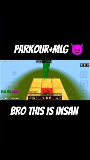 Pro Minecraft Parkour + MLG Tricks 🎮🏆 #minecraft #parkour