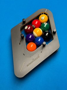 Revolutionary Next-Generation Billiard Rack Experience the future of billiards with this advanced, technology-driven billiard rack—a breakthrough design that redefines how pool balls are aligned and racked. Unlike traditional wooden or plastic triangle racks, this innovative system uses precision-engineered guides and adjustable locking points to create the tightest, most consistent rack possible. No gaps, no shifting, no hustle, just a clean, solid formation for a powerful break. This new techn