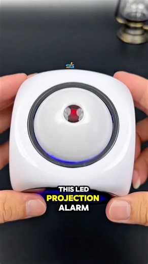 Multi-Function LED Projection Alarm Clock – Voice Chime Clock with Time Display Projection #gadgets