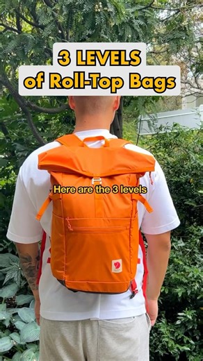 3 LEVELS of roll top bags!