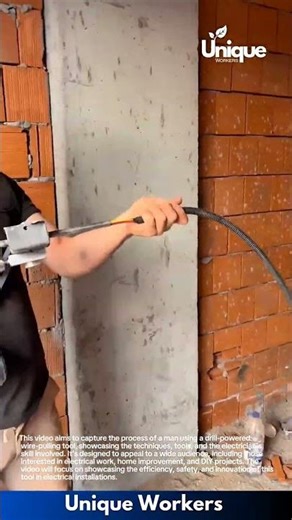 Drill-powered wire puller: simplifying electrical installations