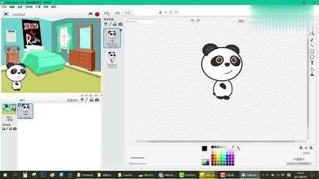 「跟着丁老师学编程」mBlock创意编程__第一课，带熊猫出去玩-1(新手入门)