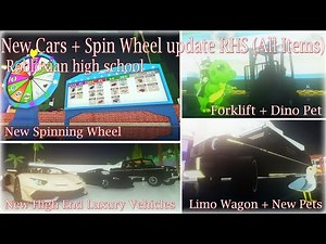 All items from new RHS spinning Wheel Robloxian High school update