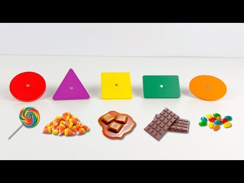 Learn Shapes for Kids! | Candy Shape Matching | Toddler and Preschool Learning Video