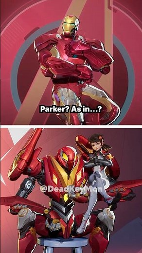 Iron Man and Peni Parker Interactions In Marvel Rivals
