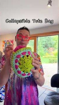 How Collapsing Crochet Tote Works #crochet