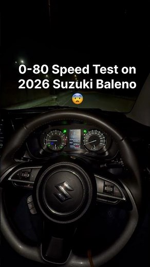 2026 Baleno 0-80 Test😳 Faster than you Think! ⚡️ #automobile #baleno #speed #swift #suzuki #shorts