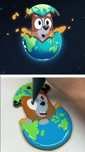 Bingo Sleepytime Cookie 🪐🍪 | Bluey #ytshorts