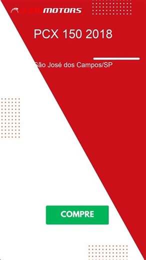 2018 PCX 150 for sale in São José dos Campos/SP - findmotors.com.br
