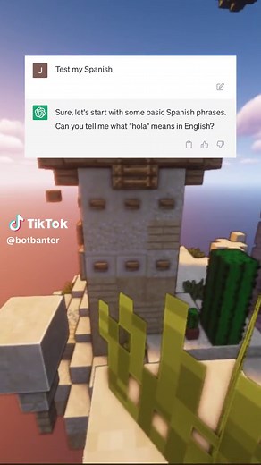 Interactive Spanish Learning with Minecraft Gameplay