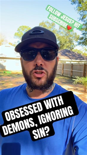 Obsessed with demons? #jesus #christianmotivation #christian #faith #bibleverse #prayer #bible