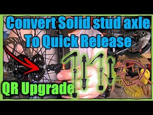 💲10 Convert solid stud axle to QR quick release 😎 // $10 // Scott QR upgrade